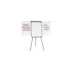 Hot Basic Tripod Melamine Presentation Easel, Black, 22.5" x 42" (BVCEA2300045) Dry Erase