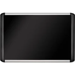 Sale Black Fabric Bulletin Board, Aluminum Frame, 24"H x 36"W Bulletin