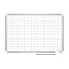 Discount Platinum Plus Magnetic Porcelain Planning Board, Aluminum Frame, 3' x 2' (CR0630830) Dry Erase