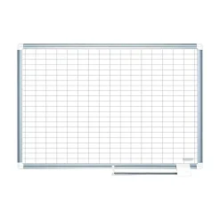 Discount Platinum Plus Magnetic Porcelain Planning Board, Aluminum Frame, 3' x 2' (CR0630830) Dry Erase