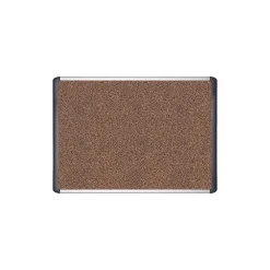 Outlet ® Tech Cork Board, 36" x 48", Silver and Black Frame (BVCMVI050501) Bulletin
