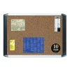 New Tech Cork Board, 72" x 48", Tan Surface, Silver/Black Aluminum Frame (BVCMVI270501) Bulletin