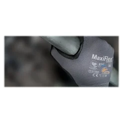 Work Gloves<MaxiFlex 34-874 Nitrile Coated Nylon/Elastane Gloves, Small, 15 Gauge, A1 Cut Level, Dark Gray, 12 Pairs (34-874/S)