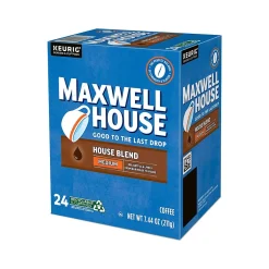 Keurig K-Cups<Maxwell House House Blend Coffee Keurig K-Cup Pod, Medium Roast, 96/Box (5303CT)