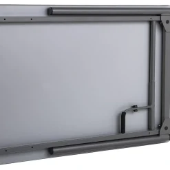 Hot Maxx Legroom Wood Folding Table 30x72, Gray Folding Tables