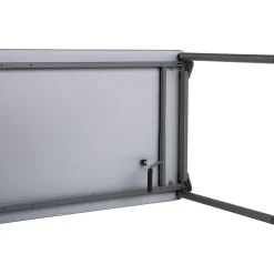 Hot Maxx Legroom Wood Folding Table 30x72, Gray Folding Tables