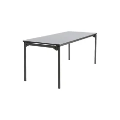 Hot Maxx Legroom Wood Folding Table 30x72, Gray Folding Tables