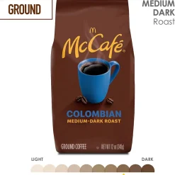 Coffee<McCafe McCafé Colombian Ground Coffee, 12 oz. Bag (004300006346)