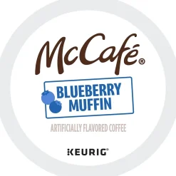 Keurig K-Cups<McCafe Blueberry Muffin Coffee Keurig K-Cup Pod, Light Roast, 24/Box (5000365844)