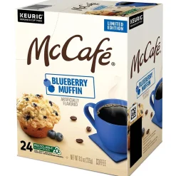 Keurig K-Cups<McCafe Blueberry Muffin Coffee Keurig K-Cup Pod, Light Roast, 24/Box (5000365844)