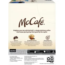 Keurig K-Cups<McCafe Blueberry Muffin Coffee Keurig K-Cup Pod, Light Roast, 24/Box (5000365844)