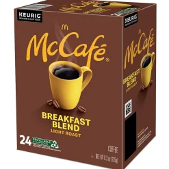 Keurig K-Cups<McCafe Breakfast Blend Coffee Keurig® K-Cup® Pods, Light Roast, 24/Box (5000201384)