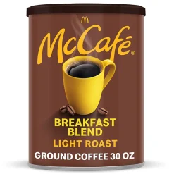 Coffee<McCafe Breakfast Blend Ground Coffee, Light Roast, 30 Oz. (071526)