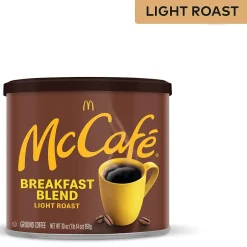 Coffee<McCafe Breakfast Blend Ground Coffee, Light Roast, 30 Oz. (071526)