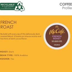 Keurig K-Cups<McCafe French Roast Coffee Keurig® K-Cup® Pods, Dark Roast, 96/Carton (080429CT)