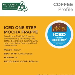 Keurig K-Cups<McCafe Mocha Frappe Iced Coffee Keurig® K-Cup® Pods, Medium Roast, 20/Box (5000372394)