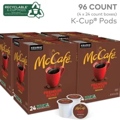 Keurig K-Cups<McCafe Premium Roast Coffee Keurig® K-Cup® Pods, Medium Roast, 96/Carton (080375CT)