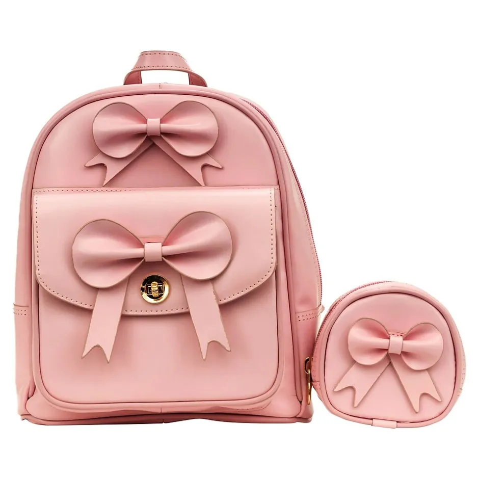 Backpacks<McKlein ACADIA Mini Bow Backpack with Coin Purse, Pink (99719)