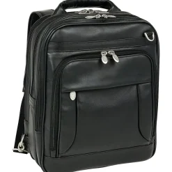 McKlein Laptop Pouch, Black Leather (4165)