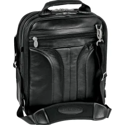 McKlein Laptop Pouch, Black Leather (4165)