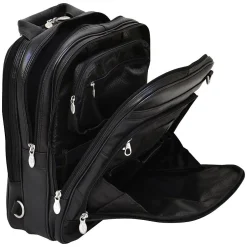 McKlein Laptop Pouch, Black Leather (4165)