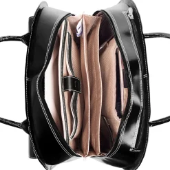 McKlein Limited Edition Laptop Briefcase, Black Leather (96145A)
