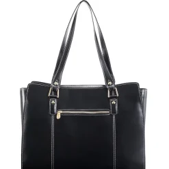 McKlein M Series, GLENNA, Genuine Cowhide Leather, Ladies' Tote with Tablet Pocket, Black (97555)