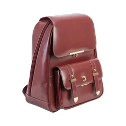 Backpacks<McKlein MARYVILLE Business Laptop/Tablet Backpack, Red (99576)