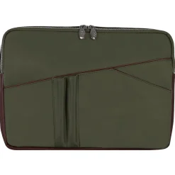 McKlein N Series AUBURN Nylon Laptop Sleeve for 15" Laptops, Green (18321)