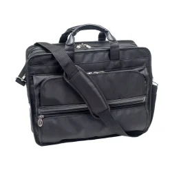 McKlein P Series Laptop Briefcase, Black Nylon (56445)