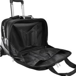 McKlein R Series, CHICAGO, Nylon, Patented Detachable Wheeled Laptop Overnight w/Removable Briefcase, Black (73585)