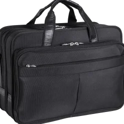 McKlein R Series Laptop Briefcase, Black Nylon (73985)