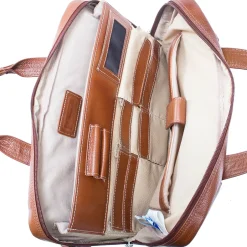 McKlein S Series Laptop Briefcase, Brown Leather (15484)