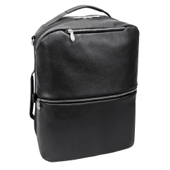 Backpacks<McKlein U Series East Side Laptop Backpack, Black Leather (18875)