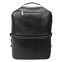 Backpacks<McKlein U Series East Side Laptop Backpack, Black Leather (18875)
