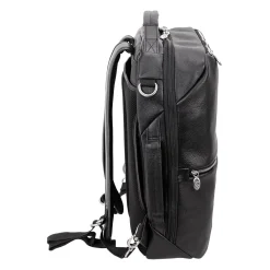Backpacks<McKlein U Series East Side Laptop Backpack, Black Leather (18875)