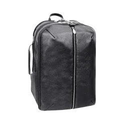 McKlein U Series Englewood Laptop Backpack, Black Leather (78895)