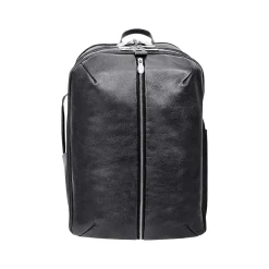 McKlein U Series Englewood Laptop Backpack, Black Leather (78895)