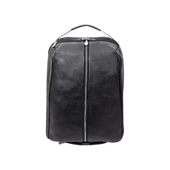 McKlein U Series South Shore Laptop Backpack, Black Leather (18885)