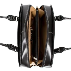 McKlein W Series Laptop Briefcase, Black Trimmed In Sand Leather (96525)