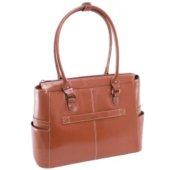 McKlein WILLOW SPRINGS W Series Laptop Briefcase, Brown Genuine Leather (96564)