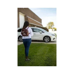 Backpacks<McKlein USA ACADIA Mini Bow Backpack with Coin Purse, Red (99716)