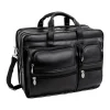 McKlein USA CLINTON 17" Leather Rolling Laptop Bag, Brown (88444) New