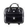 McKlein USA DENALI 15" Leather Rolling Laptop Bag, Black (99705) Best