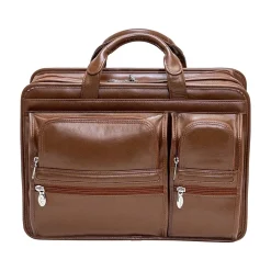 McKlein USA Hubbard Leather Briefcase, Brown (88434)