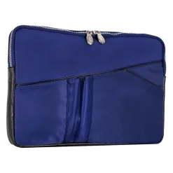 McKlein USA N Series CRESCENT Nylon Laptop Sleeve for 14" Laptops, Navy (18337)