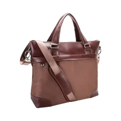 McKlein USA N Series EASTWARD Nylon Slim Briefcase, Khaki (18394)