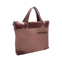 McKlein USA N Series EASTWARD Nylon Slim Briefcase, Khaki (18394)