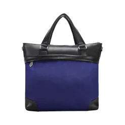 McKlein USA N Series EASTWARD Nylon Slim Briefcase, Navy/Black (18397)
