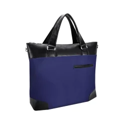 McKlein USA N Series EASTWARD Nylon Slim Briefcase, Navy/Black (18397)